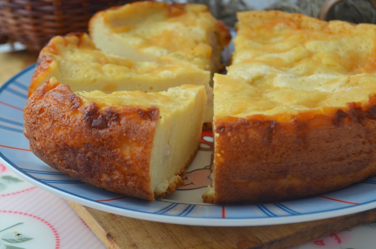 Заливной пирог с зел.луком и яйцом