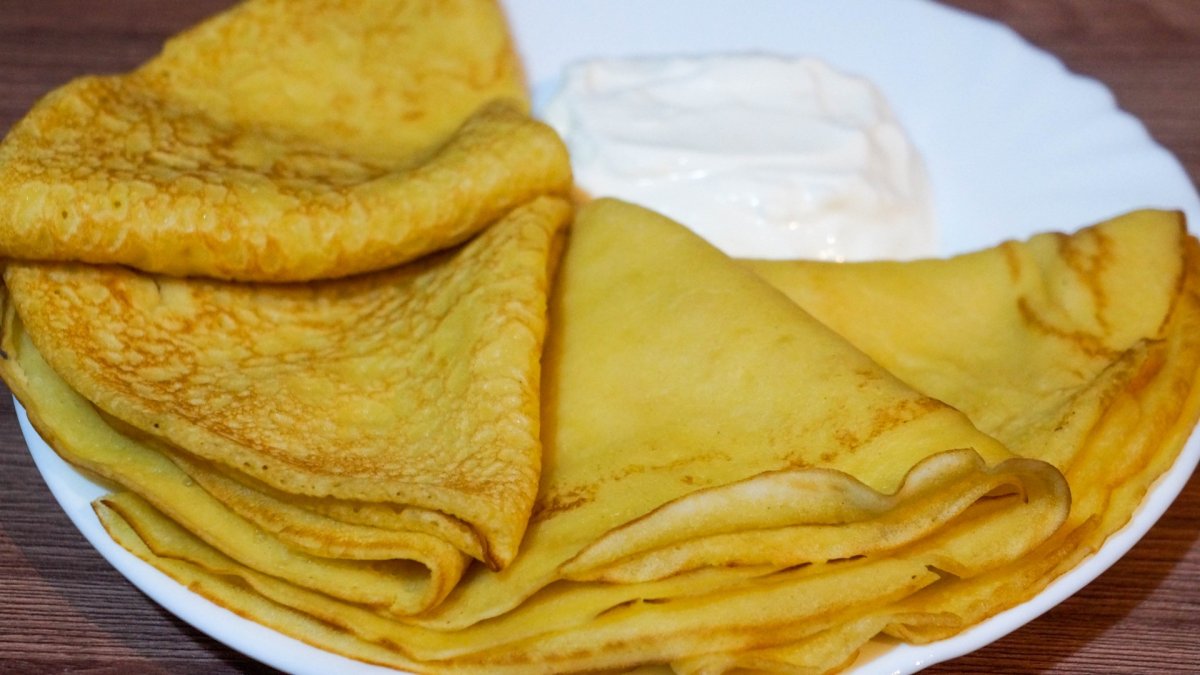Блины с маслом