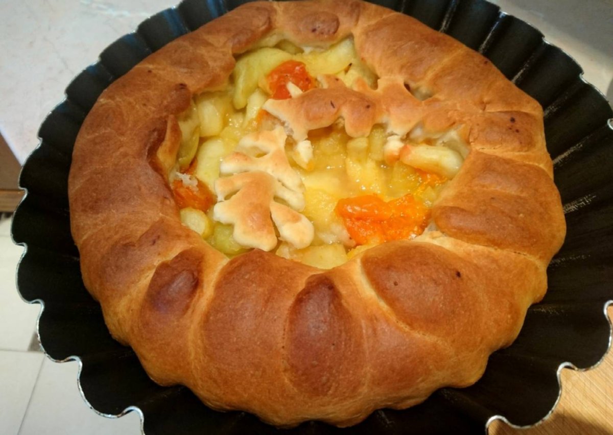 Песочный насыпной яблочный пирог