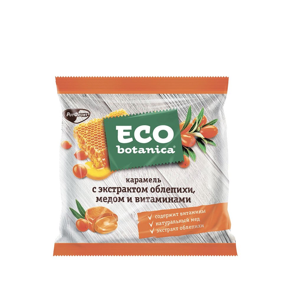 Карамель Eco-Botanica с экстрактом облепихи, медом и витаминами