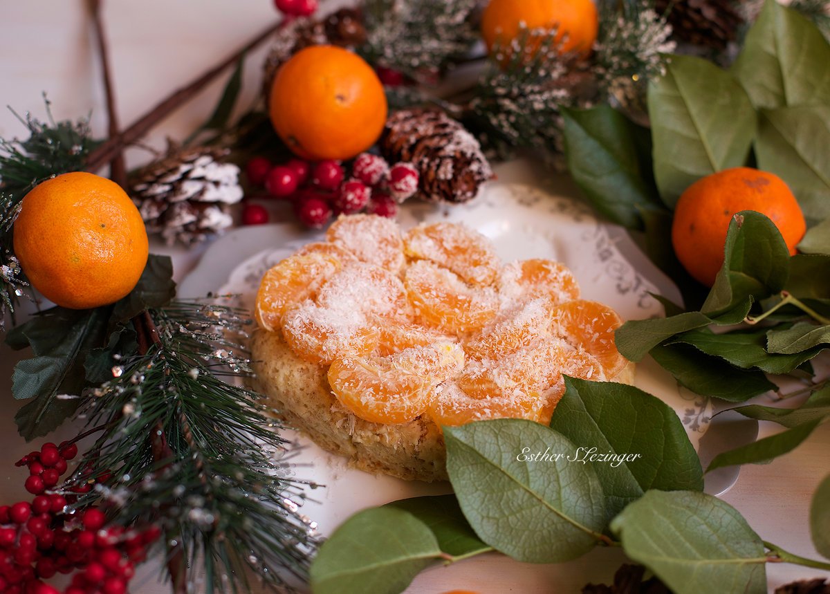 Кекс с мандаринами