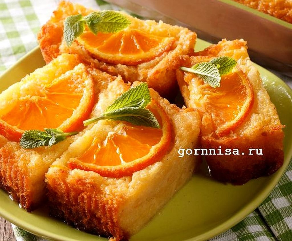 Пирог с апельсинами