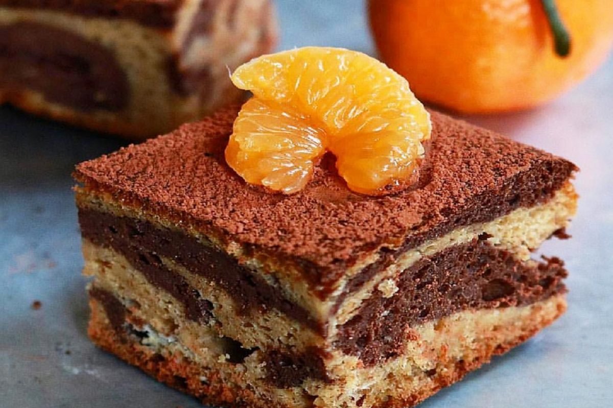 Меренга с апельсиновым курдом
