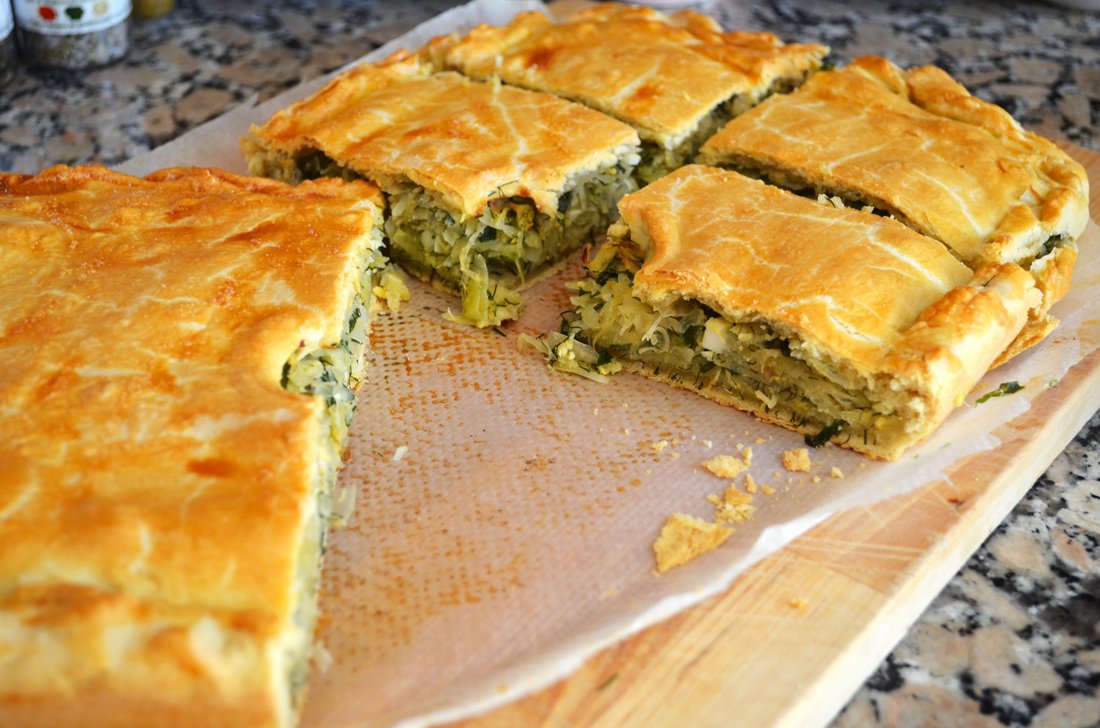 Кулебяка с капустой