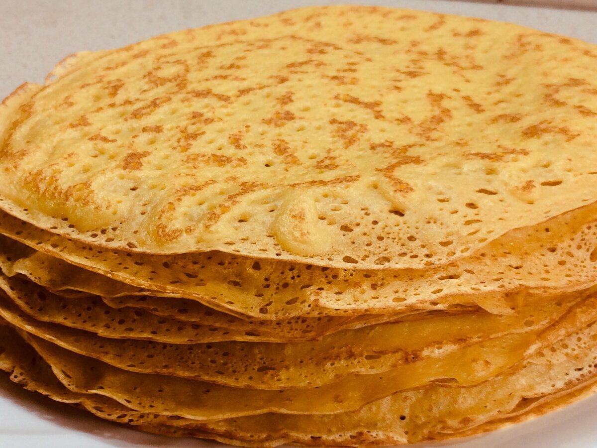 Блины на молоке