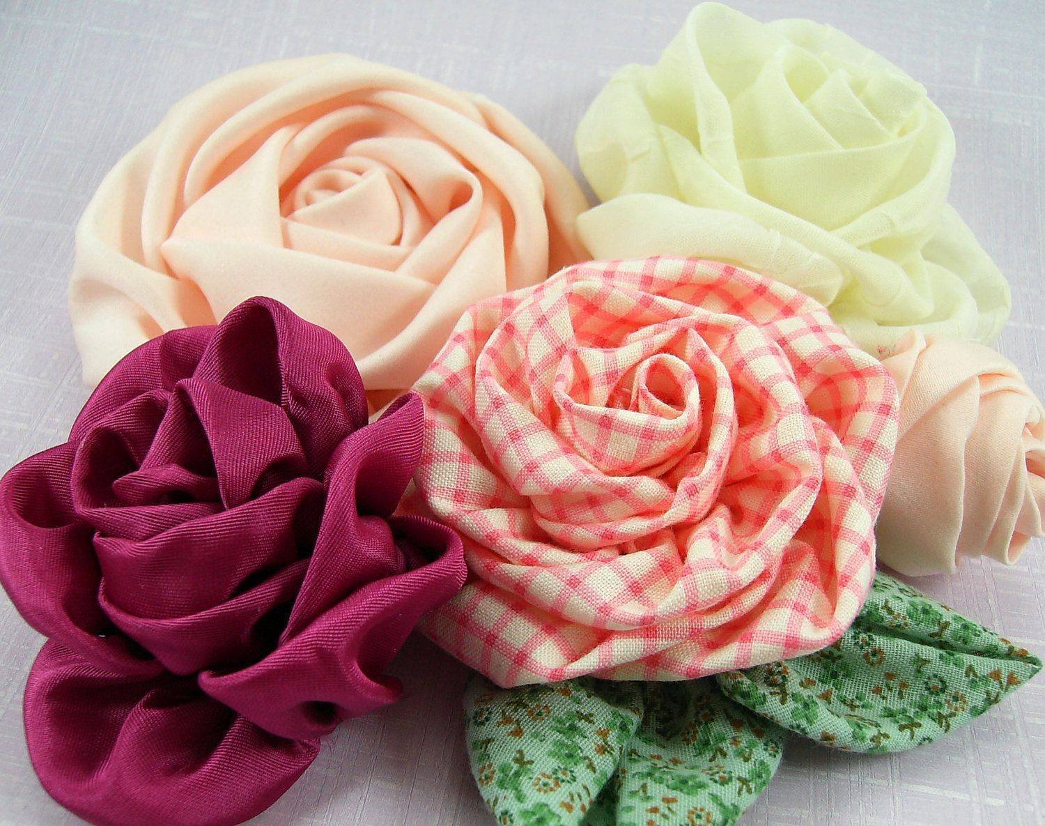 Как сделать цветы из ткани: простые и красивые!
