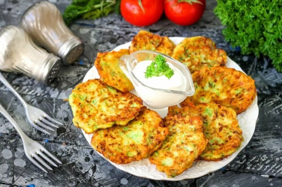 Кабачковые оладьи пышные