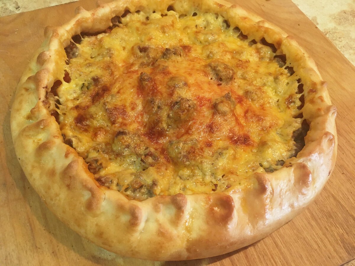 Пирог с картофелем и грибами