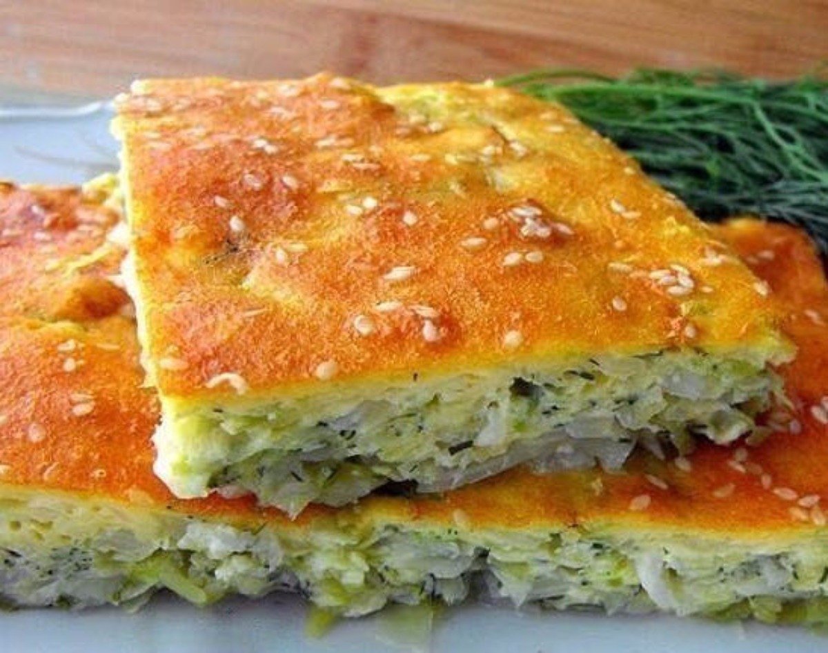 Капустный пирог заливной