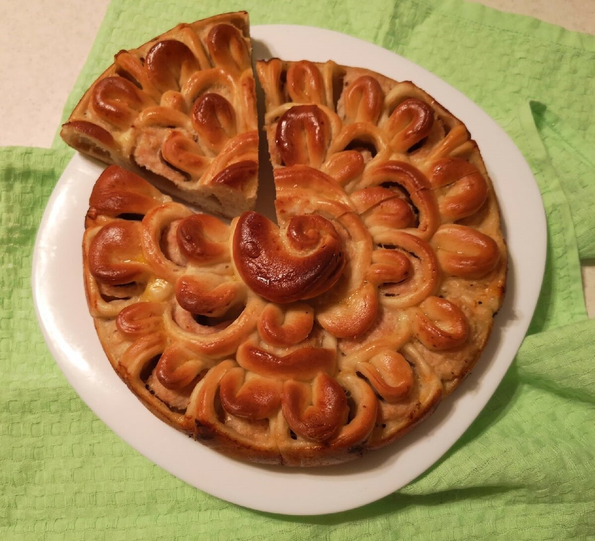 Украшение открытого пирога