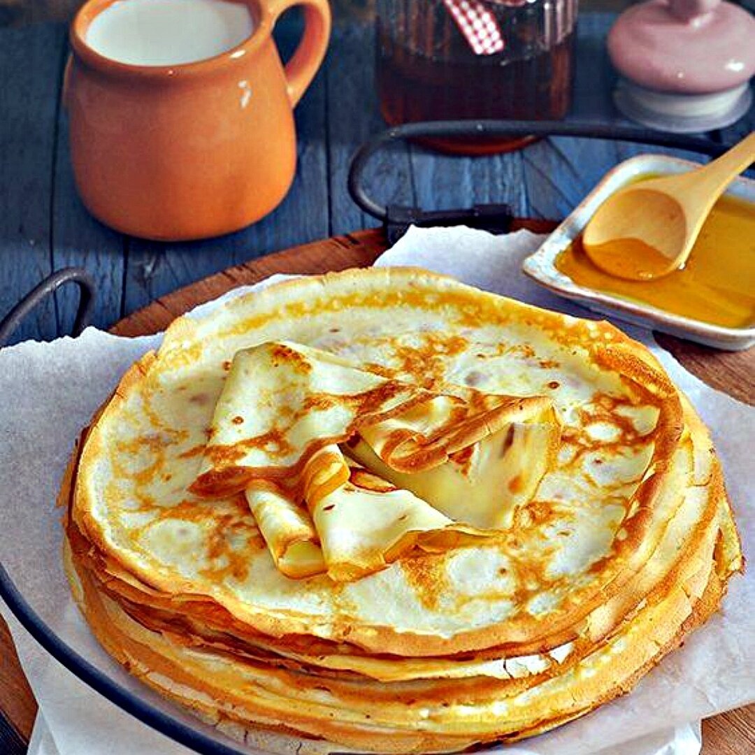 Розовые блины