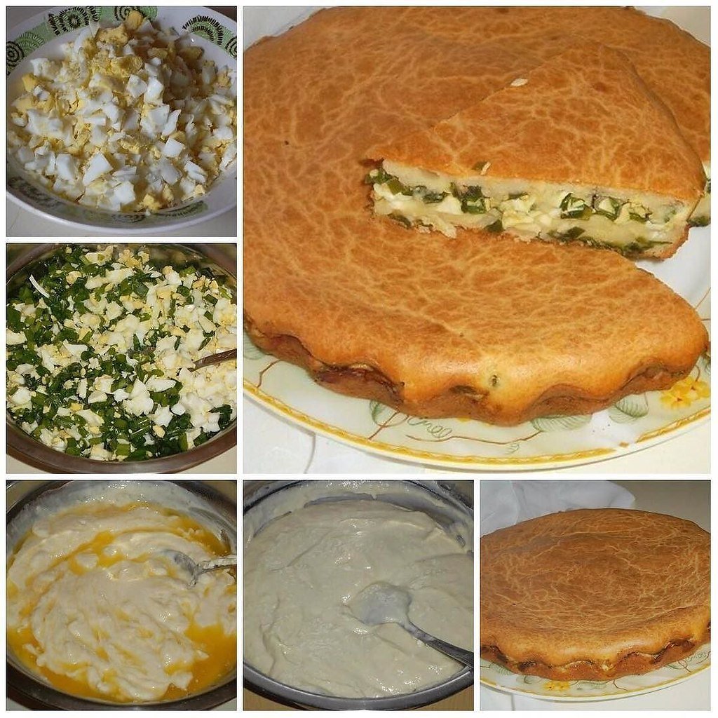 Заливной пирог с сайрой