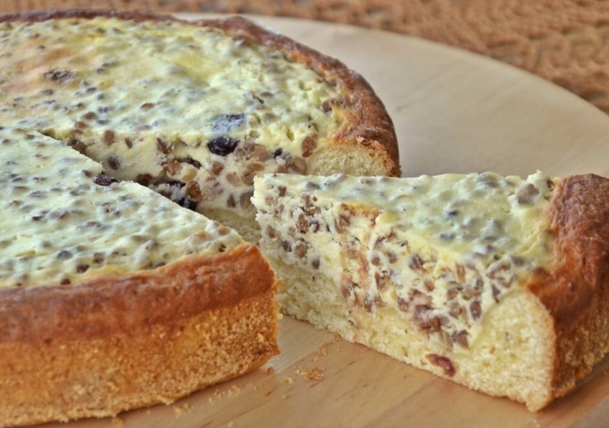 Цветаевский яблочный пирог со сметанной заливкой