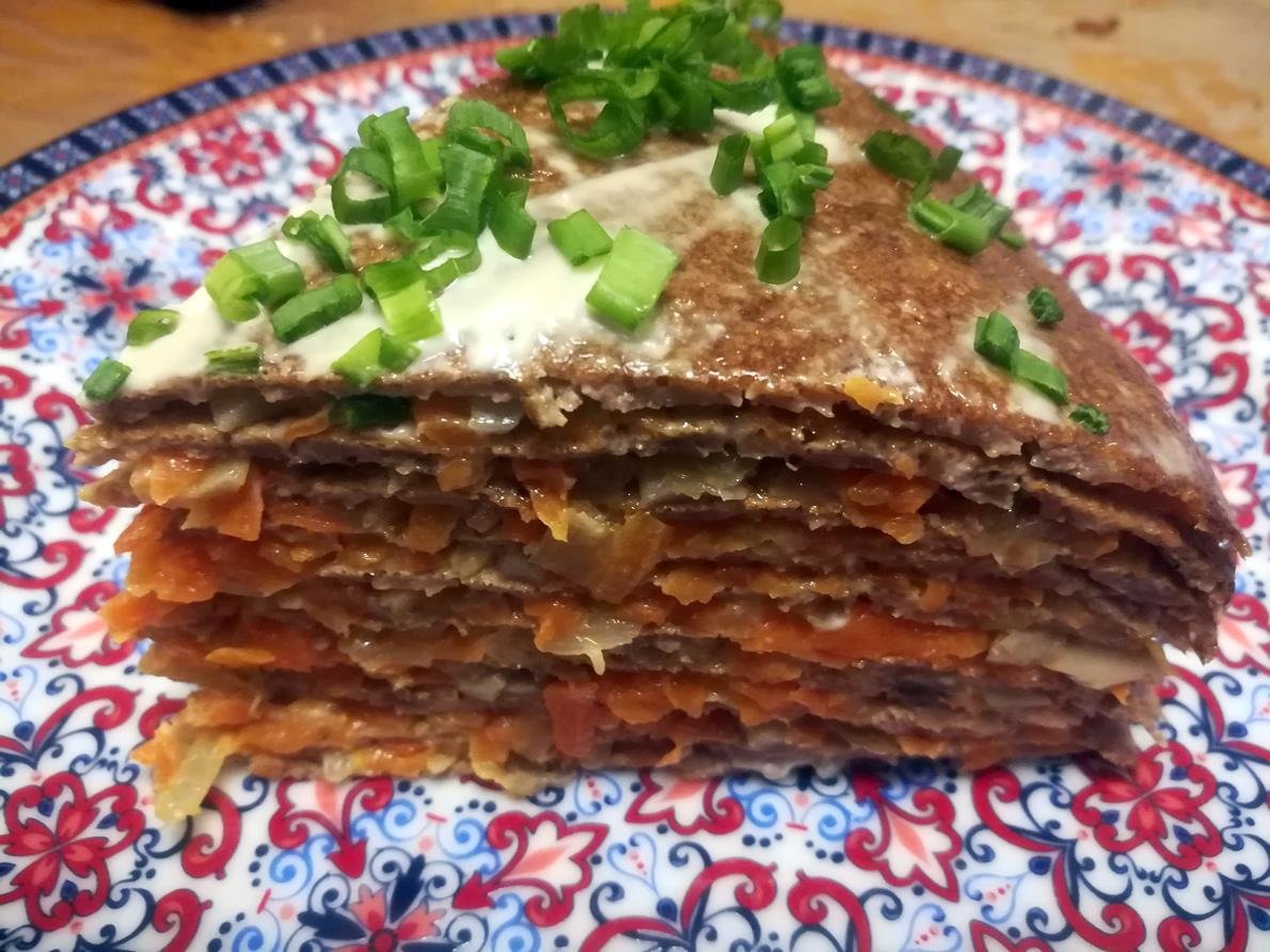 Печёночный рулет из куриной печени