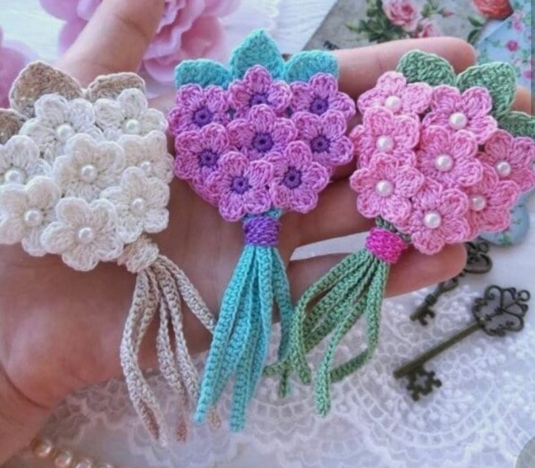 Вязаная клубника крючком