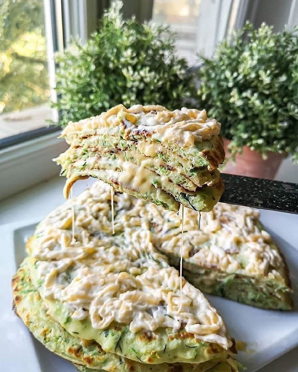 Кабачковый слоеный пирог