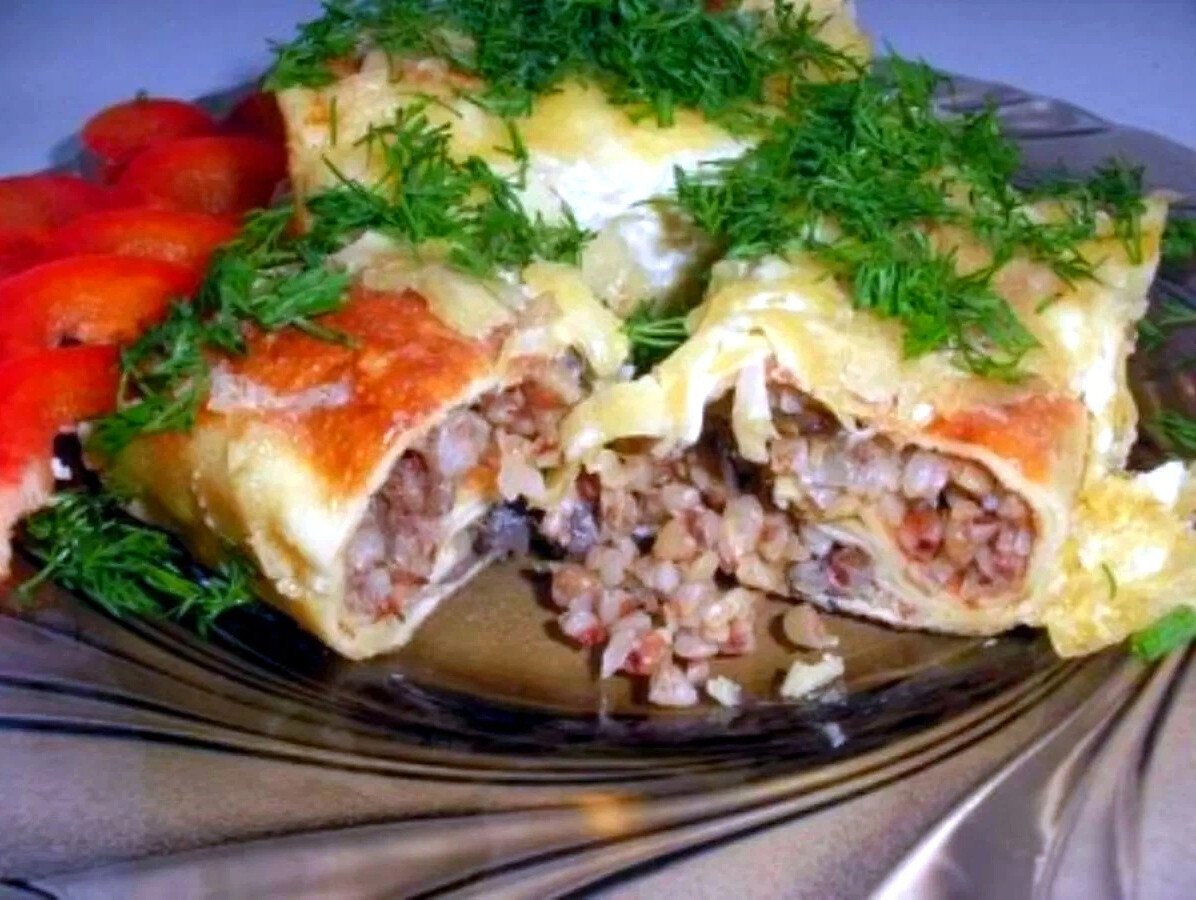 Блины с гречневой кашей