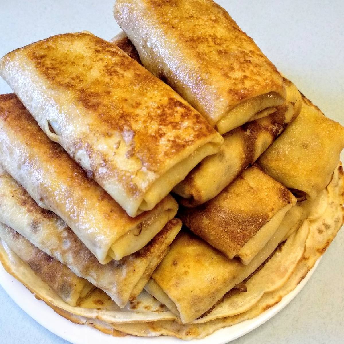 Блины фаршированные мясом