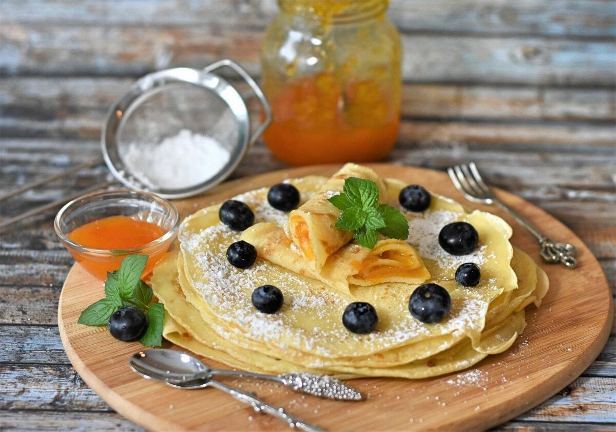 Красивые блины на Масленицу