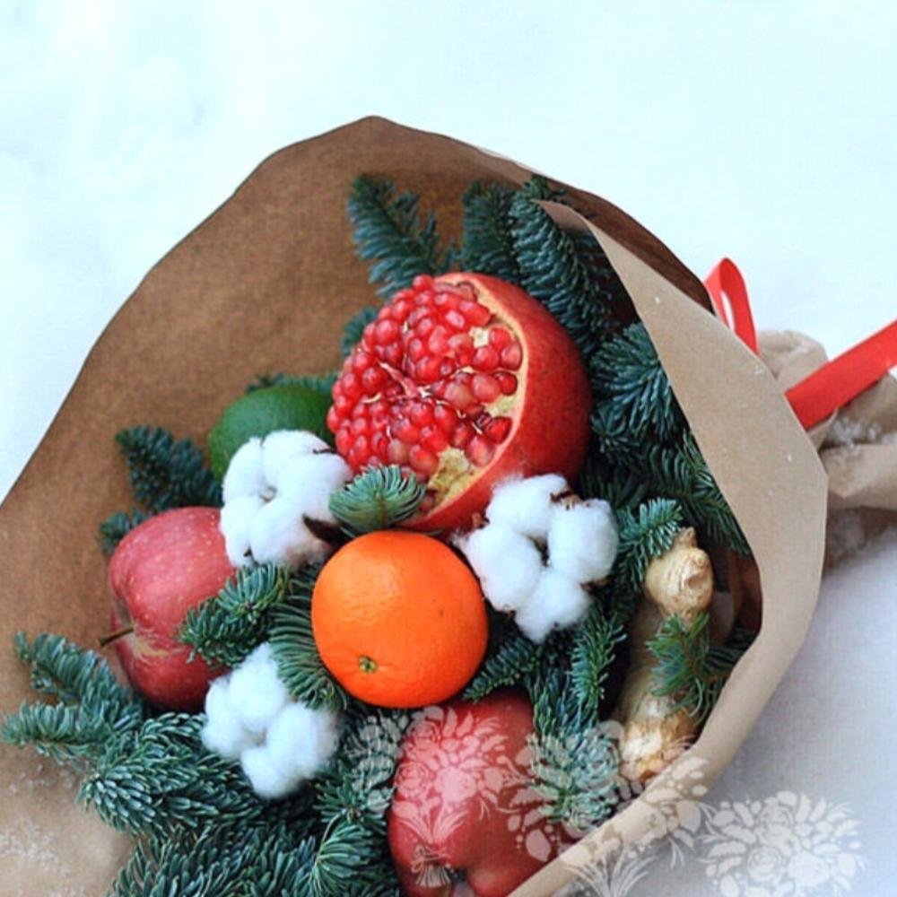 Новогодние вкусные букеты