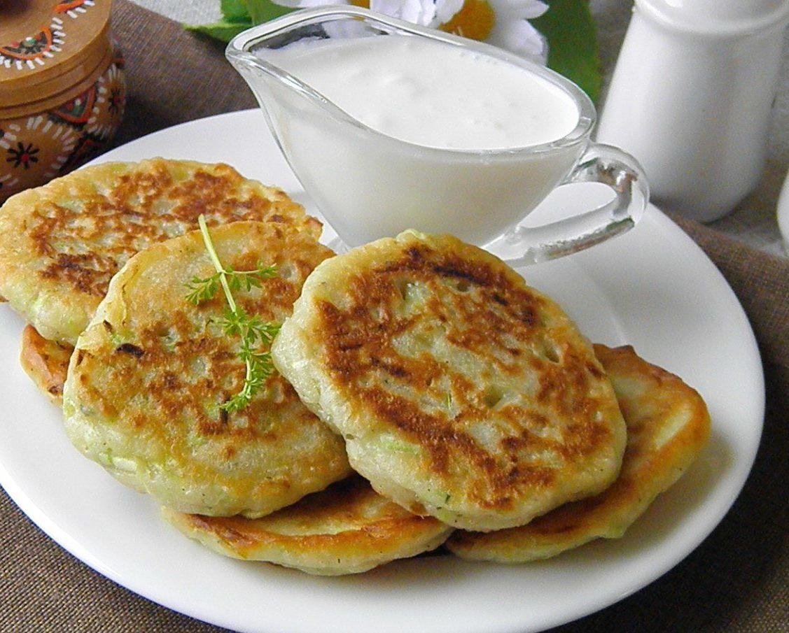 Картофельные блины с зеленью