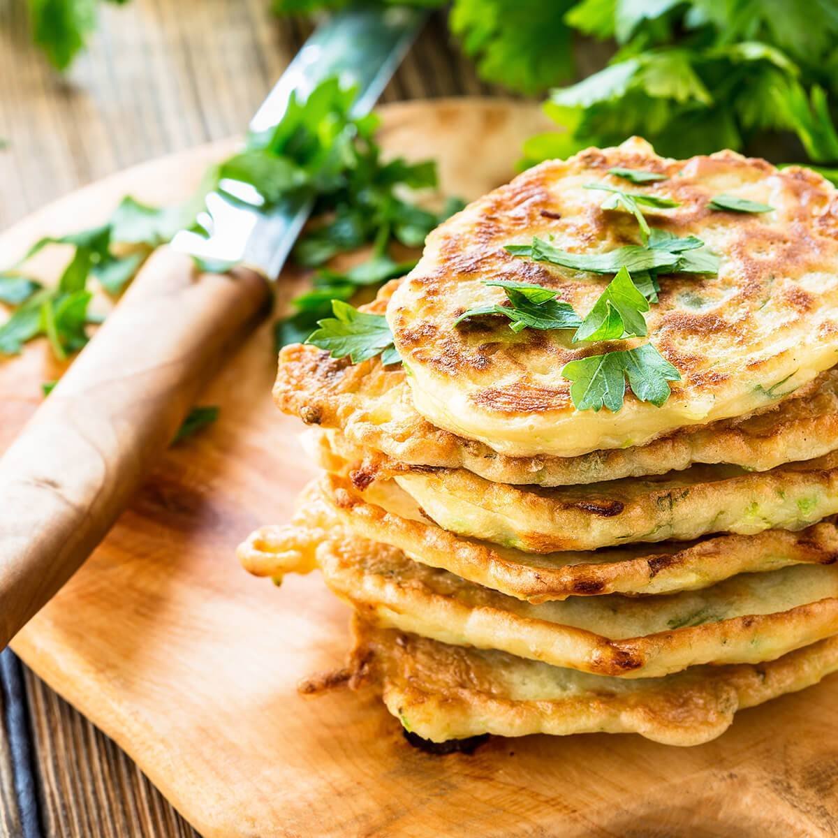 Кабачковые оладьи постные
