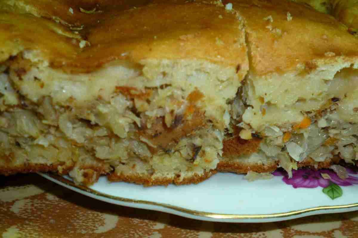 КИШ С семгой и брокколи