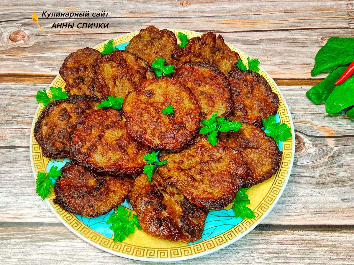 Оладьи из печени свиной