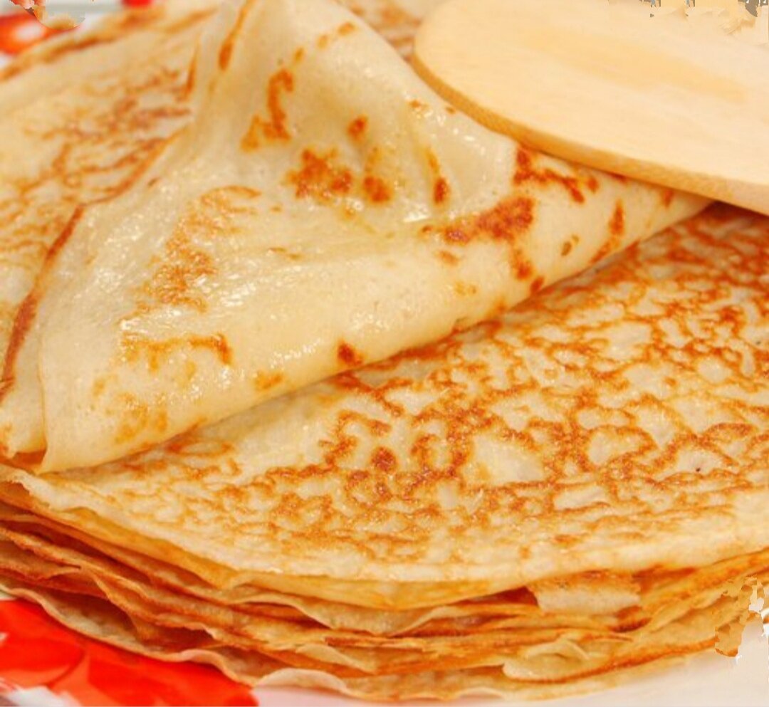 Заварные блины на молоке и кипятке с дырочками
