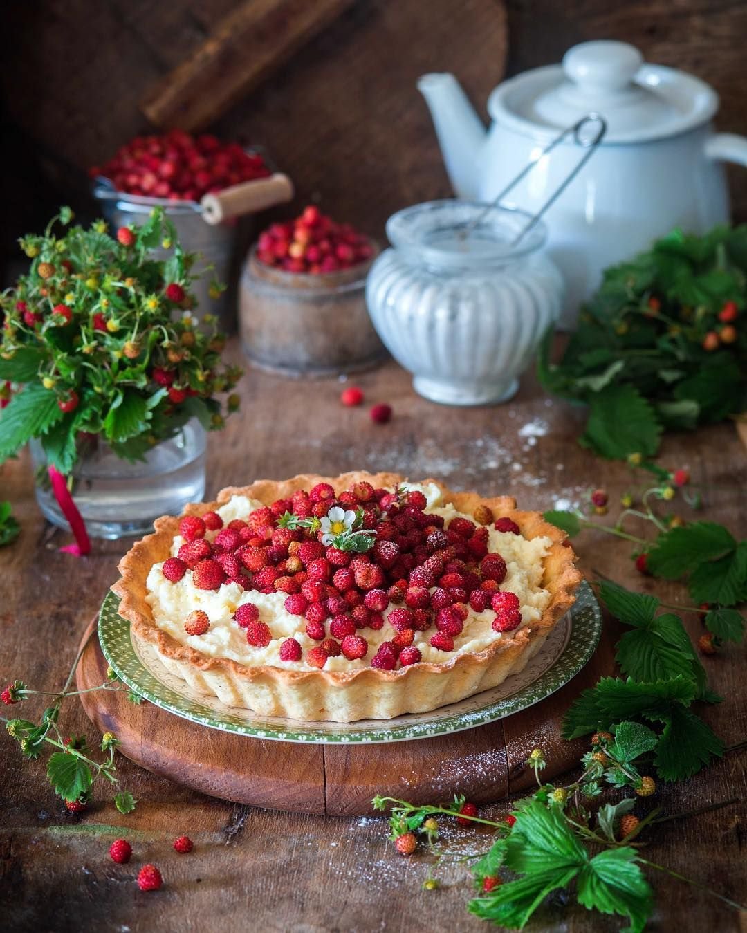 Пирог с клубникой