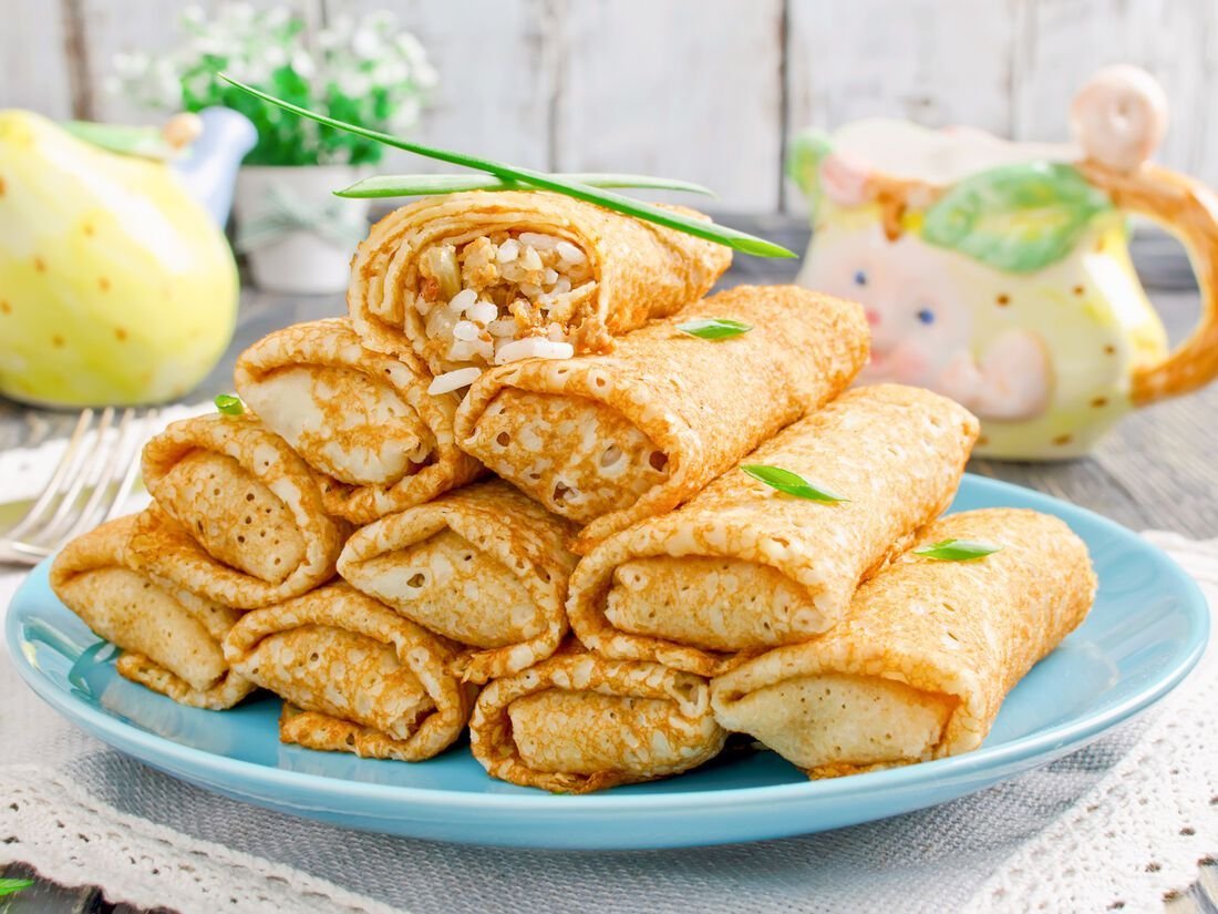 Блины с печенью