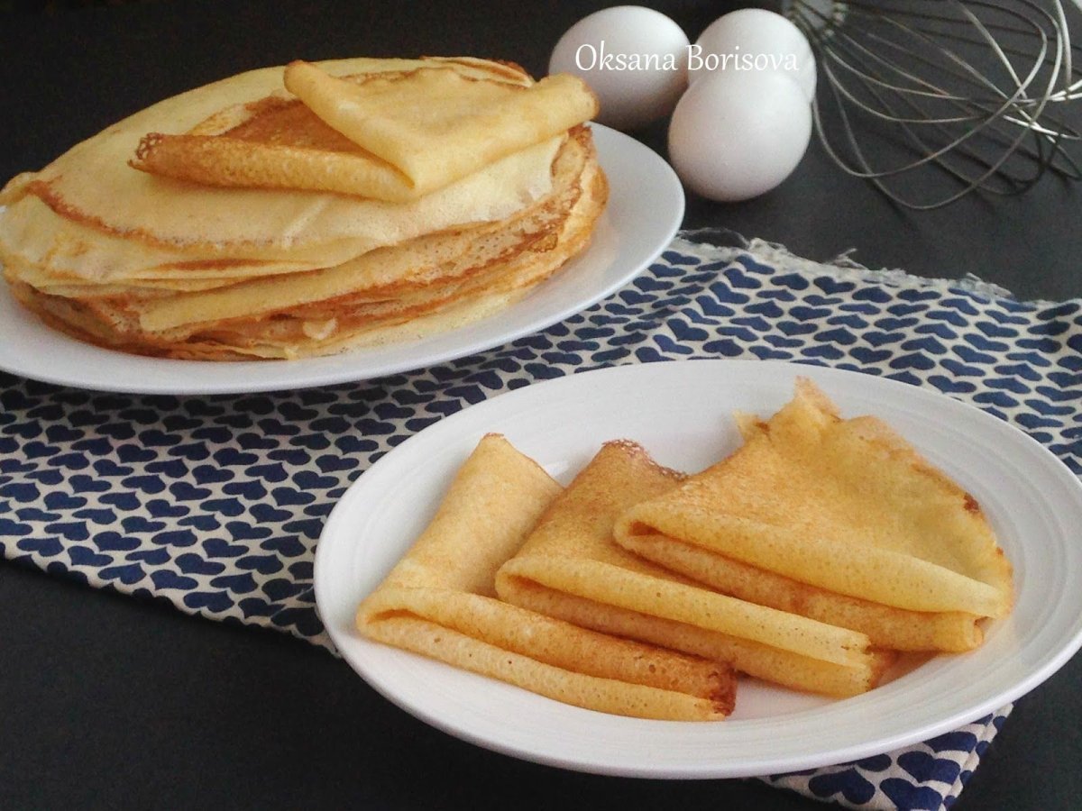 Блинчики с манкой