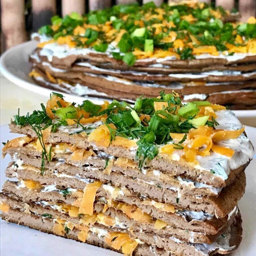 Блинный пирог на Масленицу