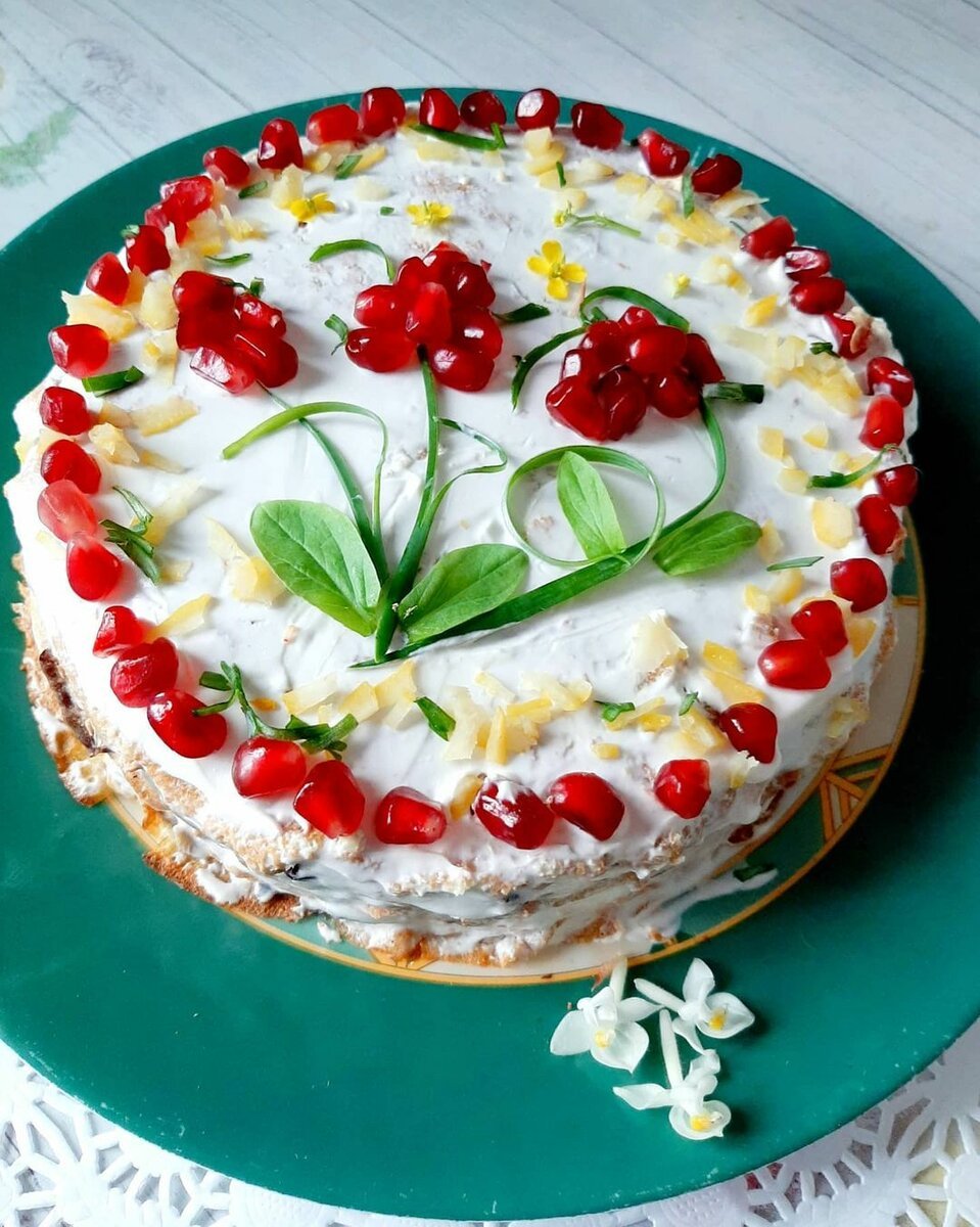 Блинные торты несладкие