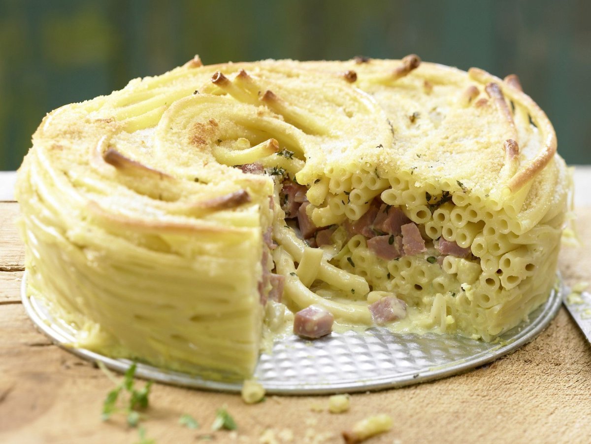 Макаронный пирог