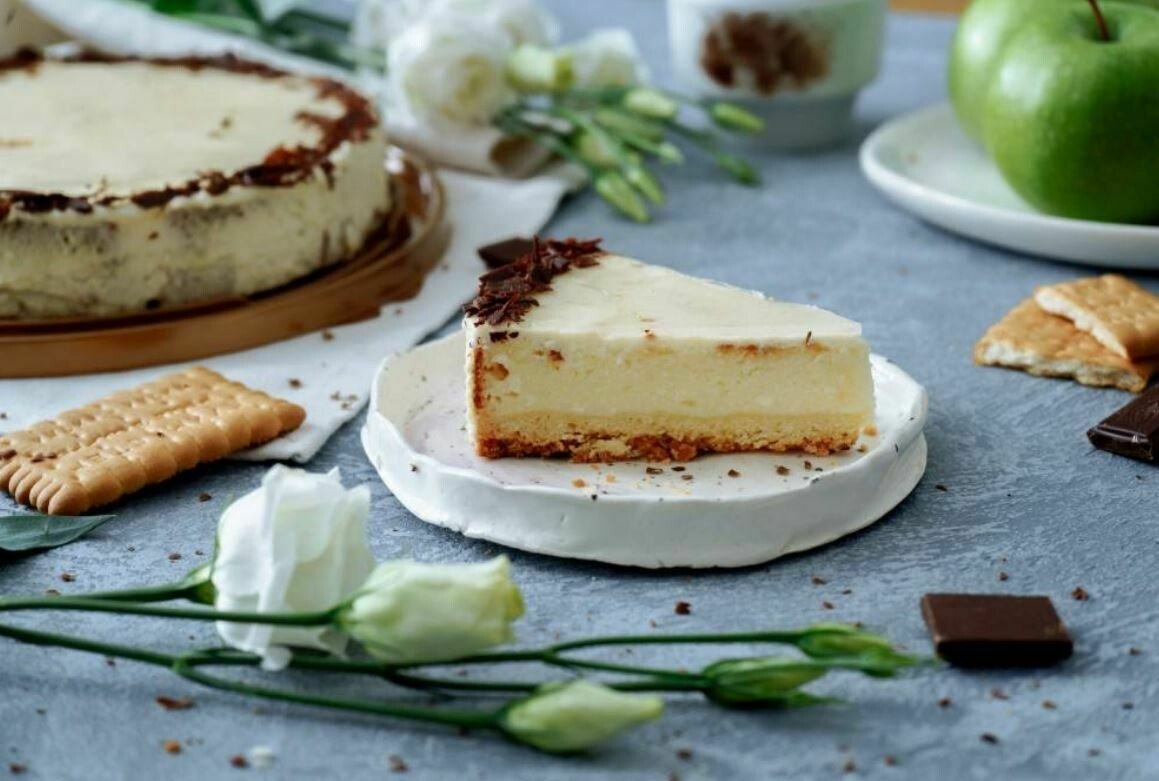 Чизкейк Нью-Йорк классический с клубникой