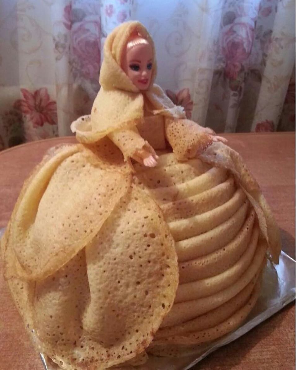 Композиция из блинов
