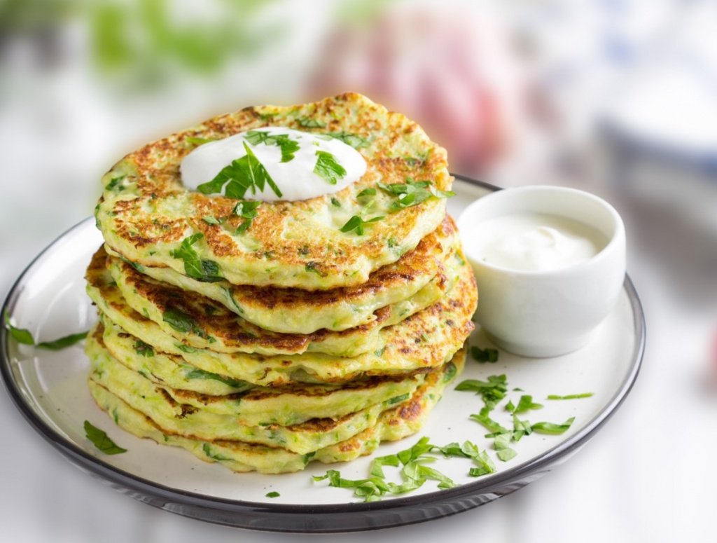 Оладьи с кабачками
