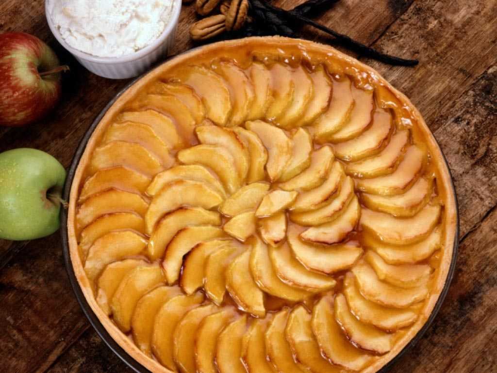 Дрожжевой пирог с яблоками
