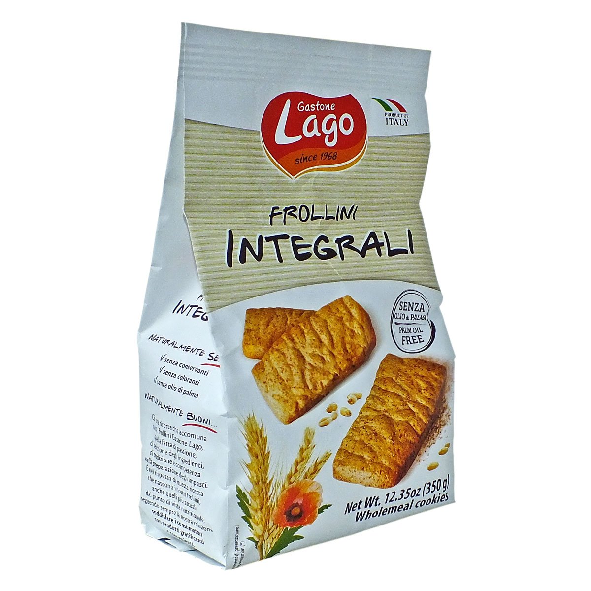 Печенье "Gastone Lago " frollini со злаками 320гр/12шт, Италия (1 год)