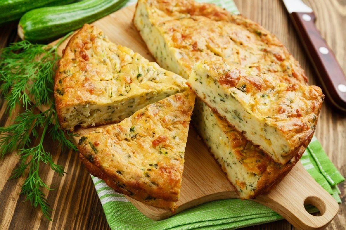 Кабачковый закусочный торт