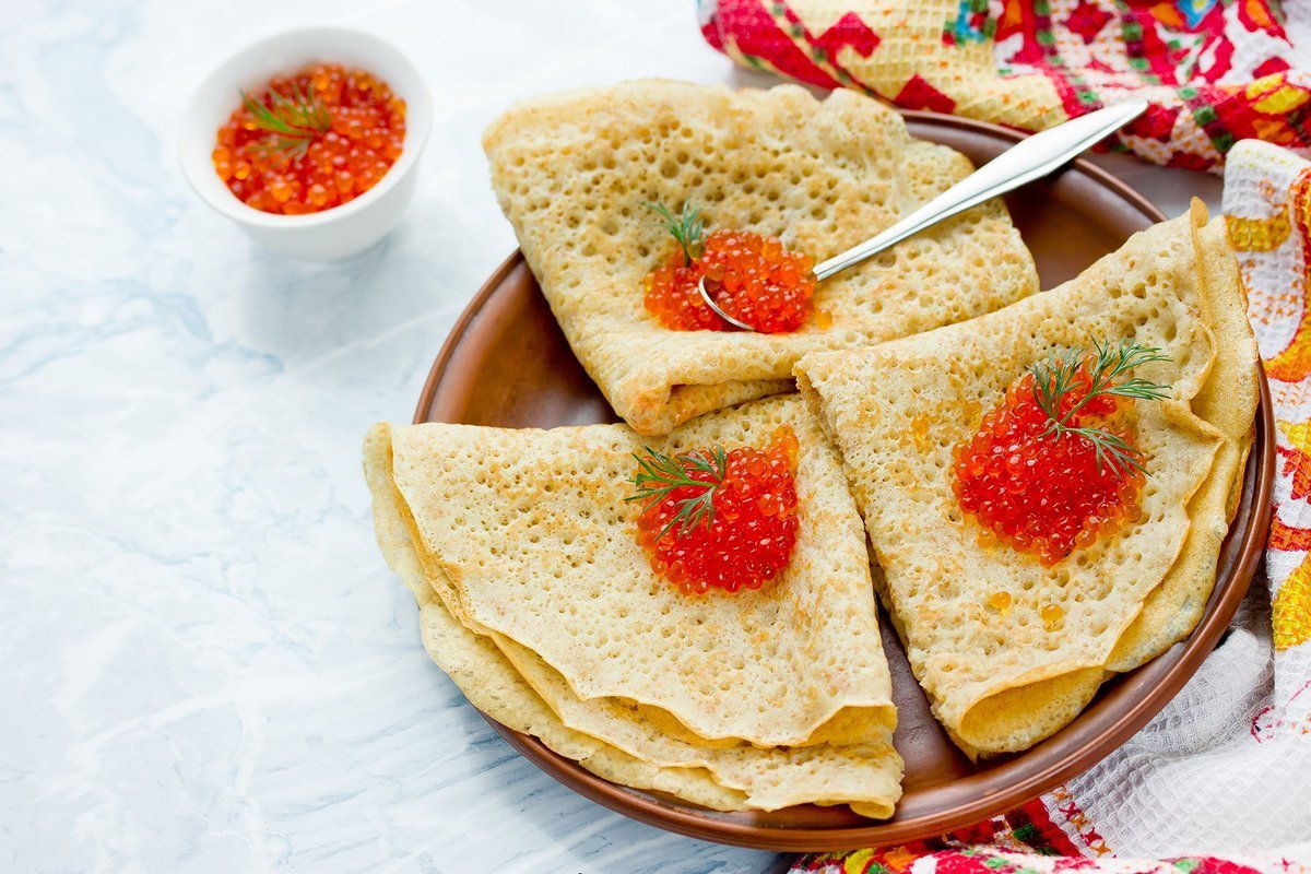 Блины в бутылке на молоке