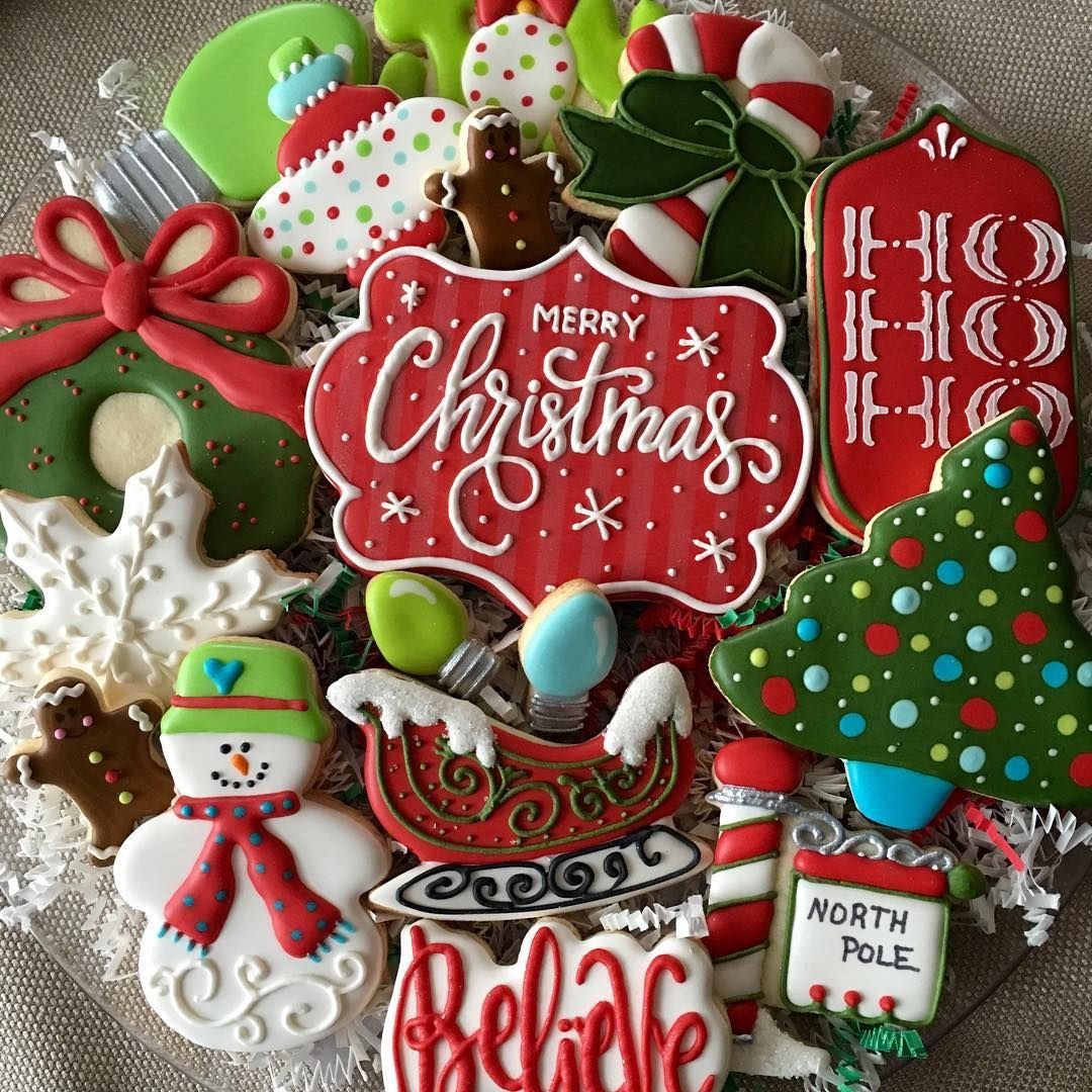 Merry Christmas печенье