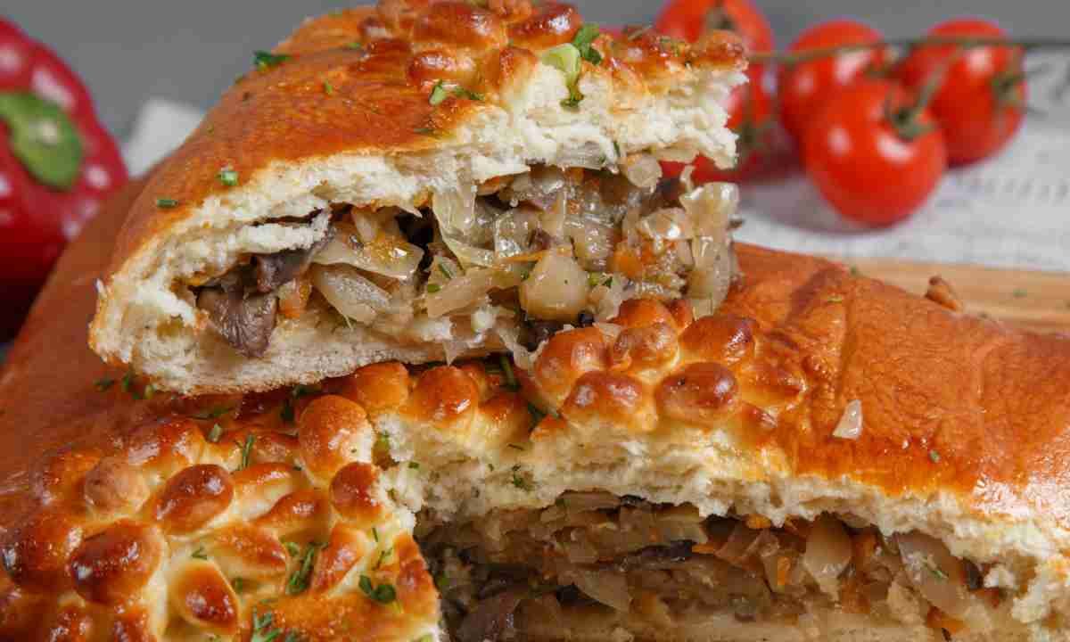 Пирог с капустой и мясом