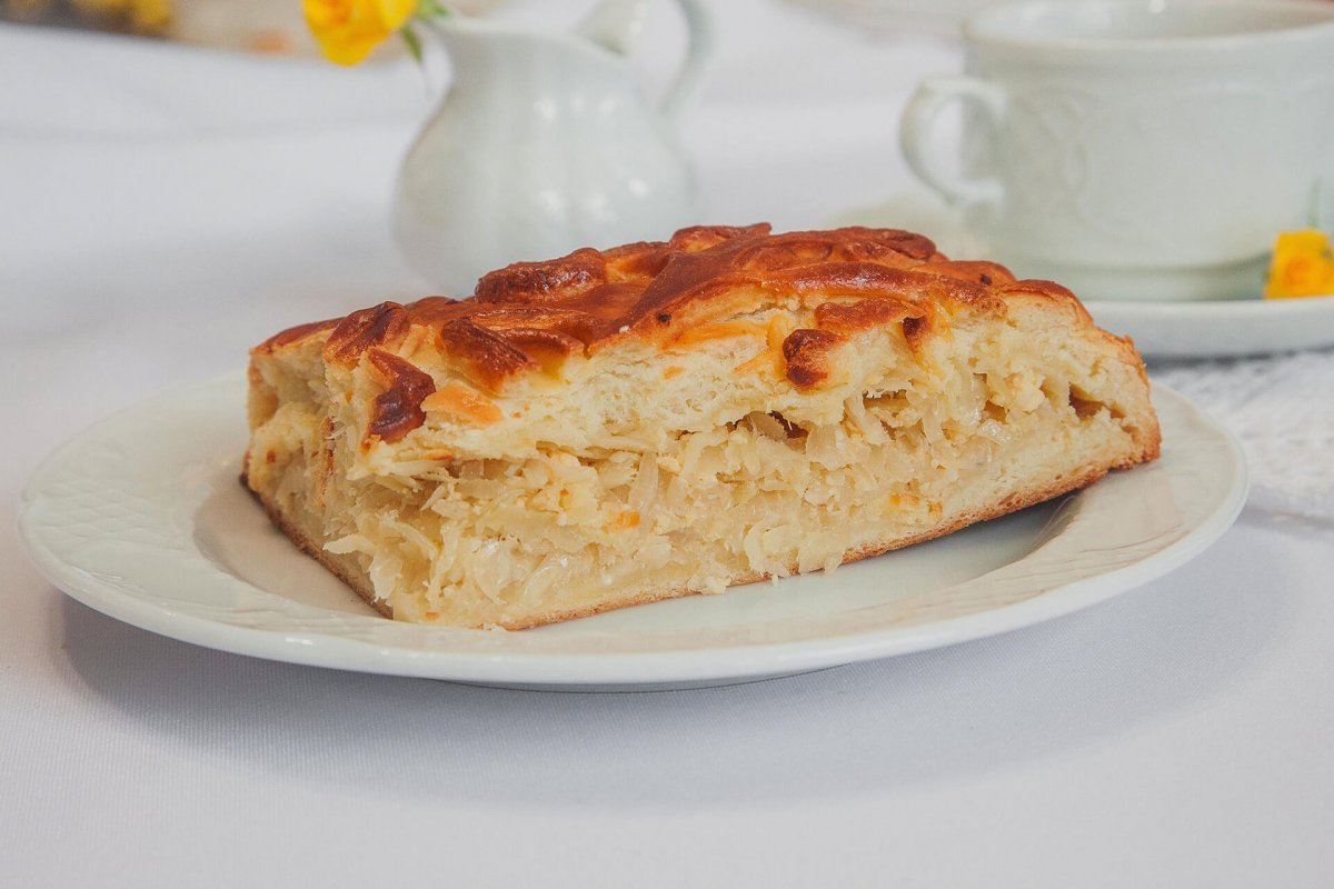 Штолле пирог с капустой