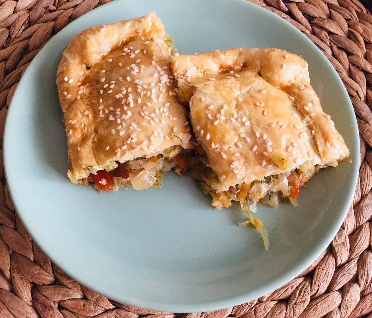 Капустный пирог кето