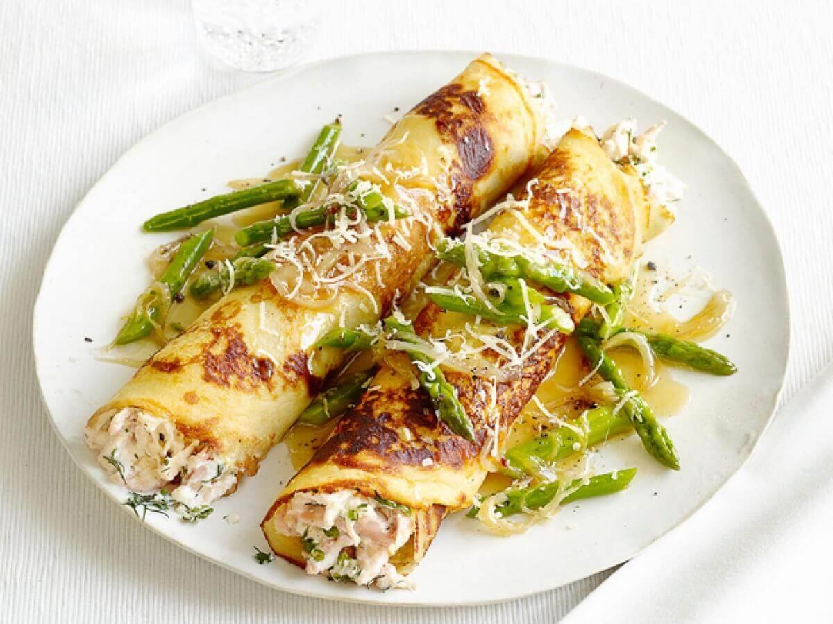 Блины с куриной грудкой