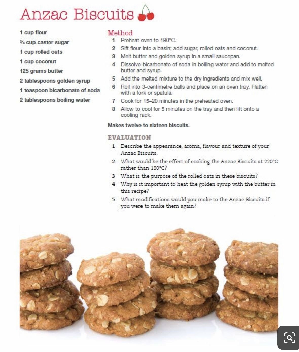 Anzac Biscuits
