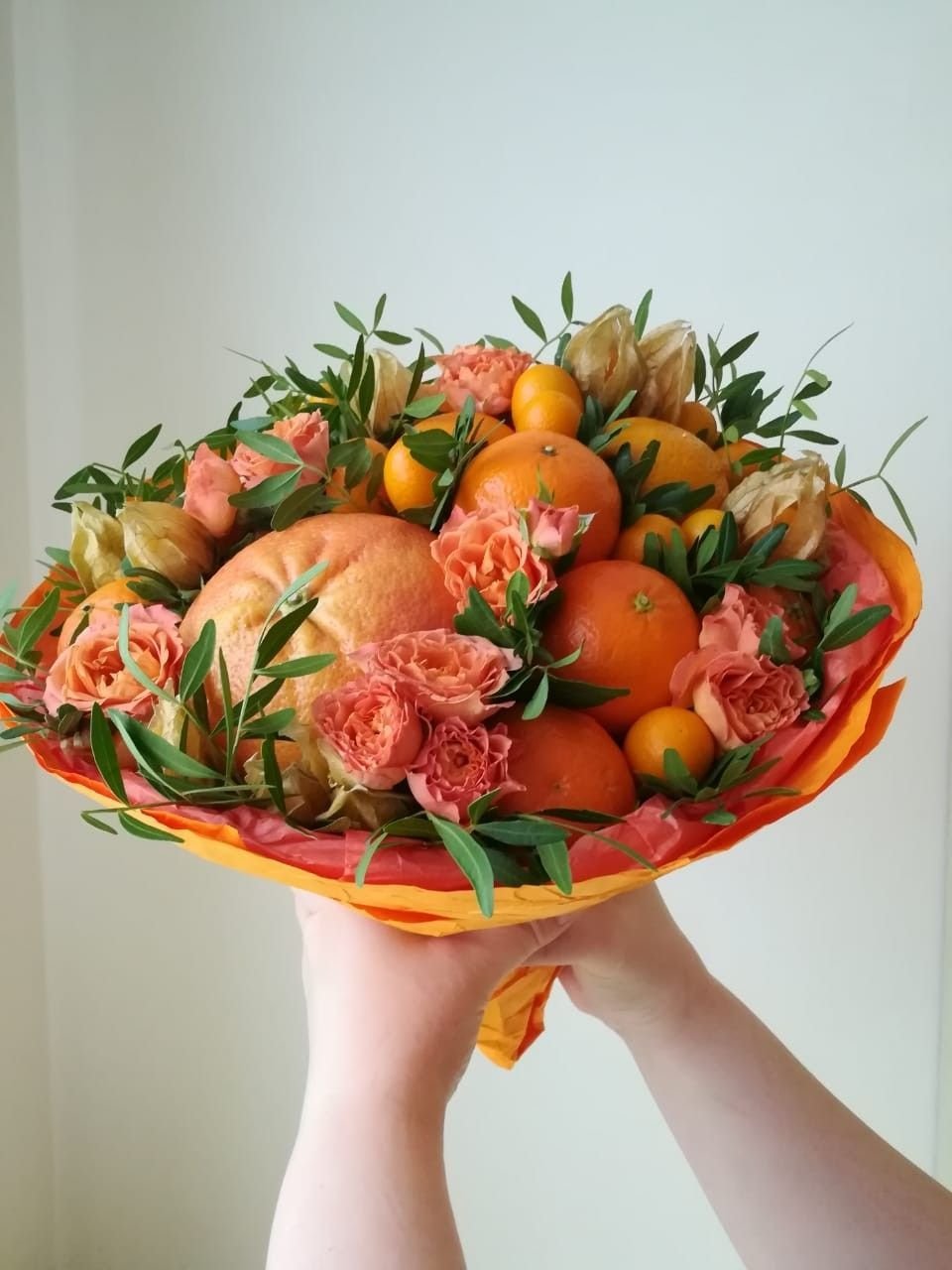 Букеты с овощами и фруктами
