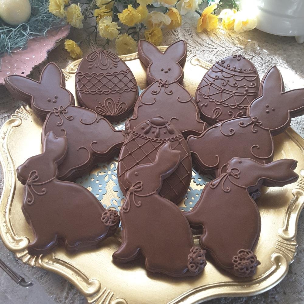 Пряники с шоколадом
